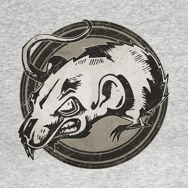 Wild Rat Grunge Animal by wheedesign